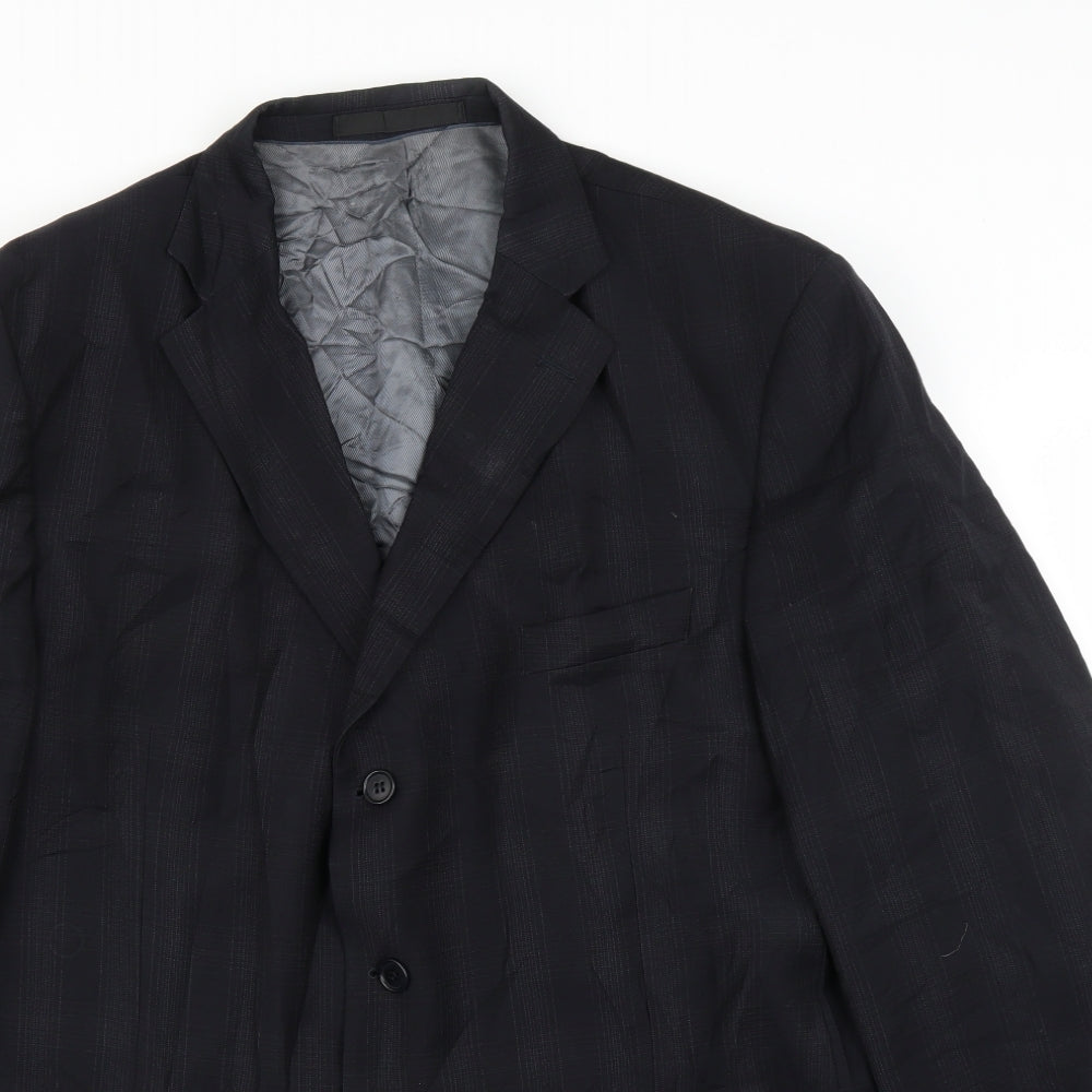 Mens UK Size 46 M&S Regular Black Suit Jacket