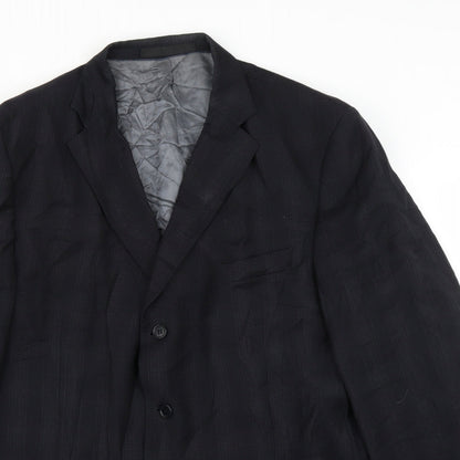 Mens UK Size 46 M&S Regular Black Suit Jacket