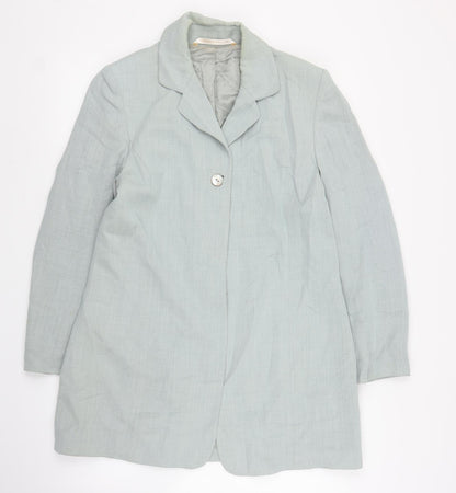 M&S Womens Green   Jacket Blazer Size 12
