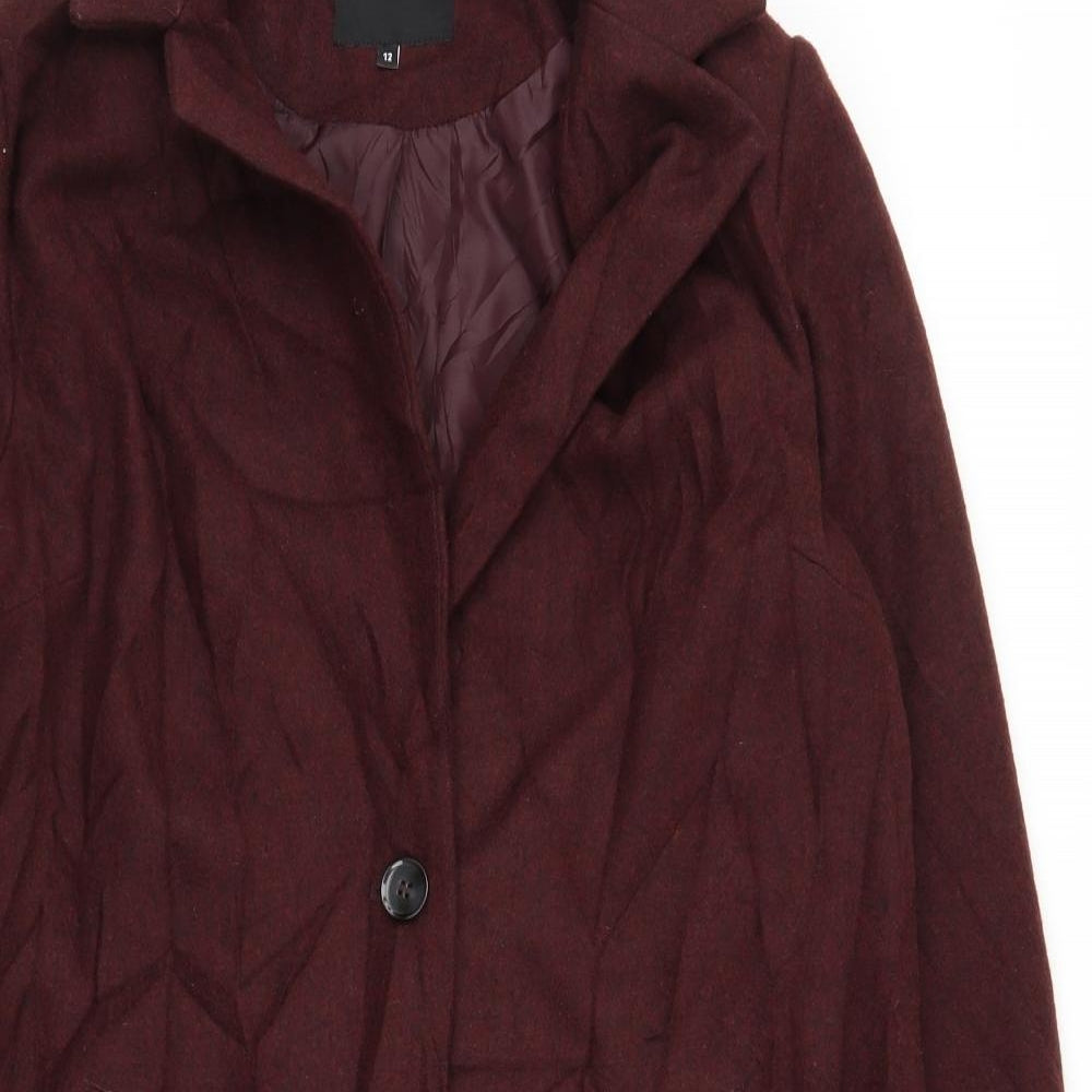 Womens UK Size 12 New Look Purple Overcoat