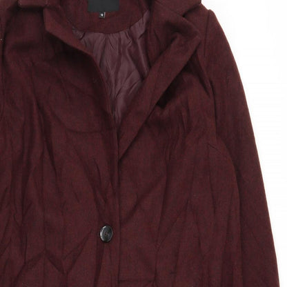 Womens UK Size 12 New Look Purple Overcoat