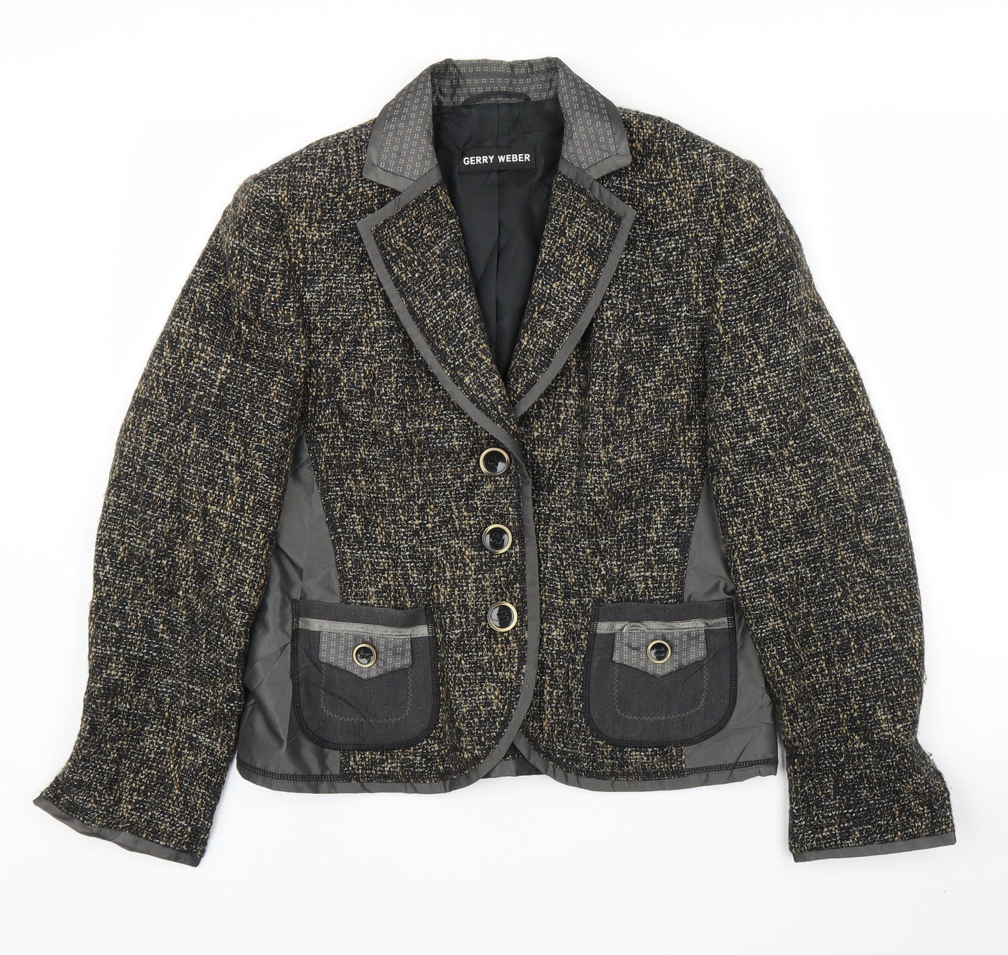 Womens UK Size 12 Gerry Weber Brown Cardigan Jumper