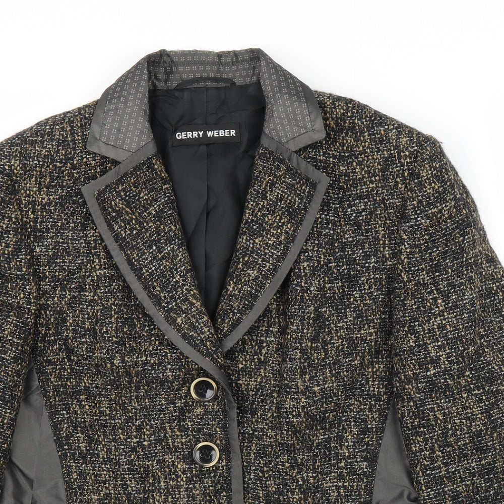 Womens UK Size 12 Gerry Weber Brown Cardigan Jumper