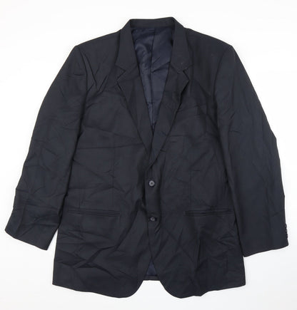 Mens UK Size 46 Preworn Regular Blue Suit Jacket