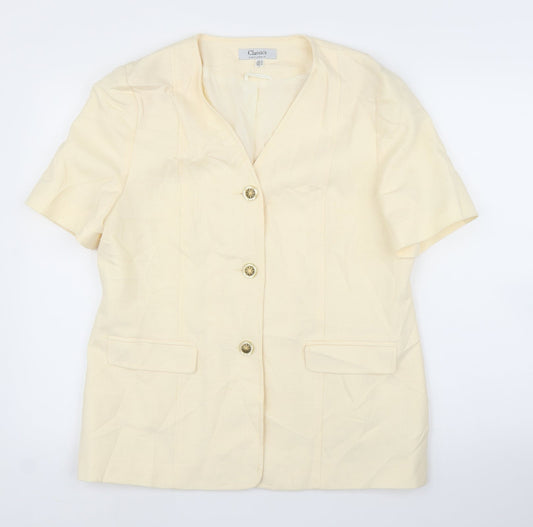 Classics Womens Ivory   Basic Blouse Size 16