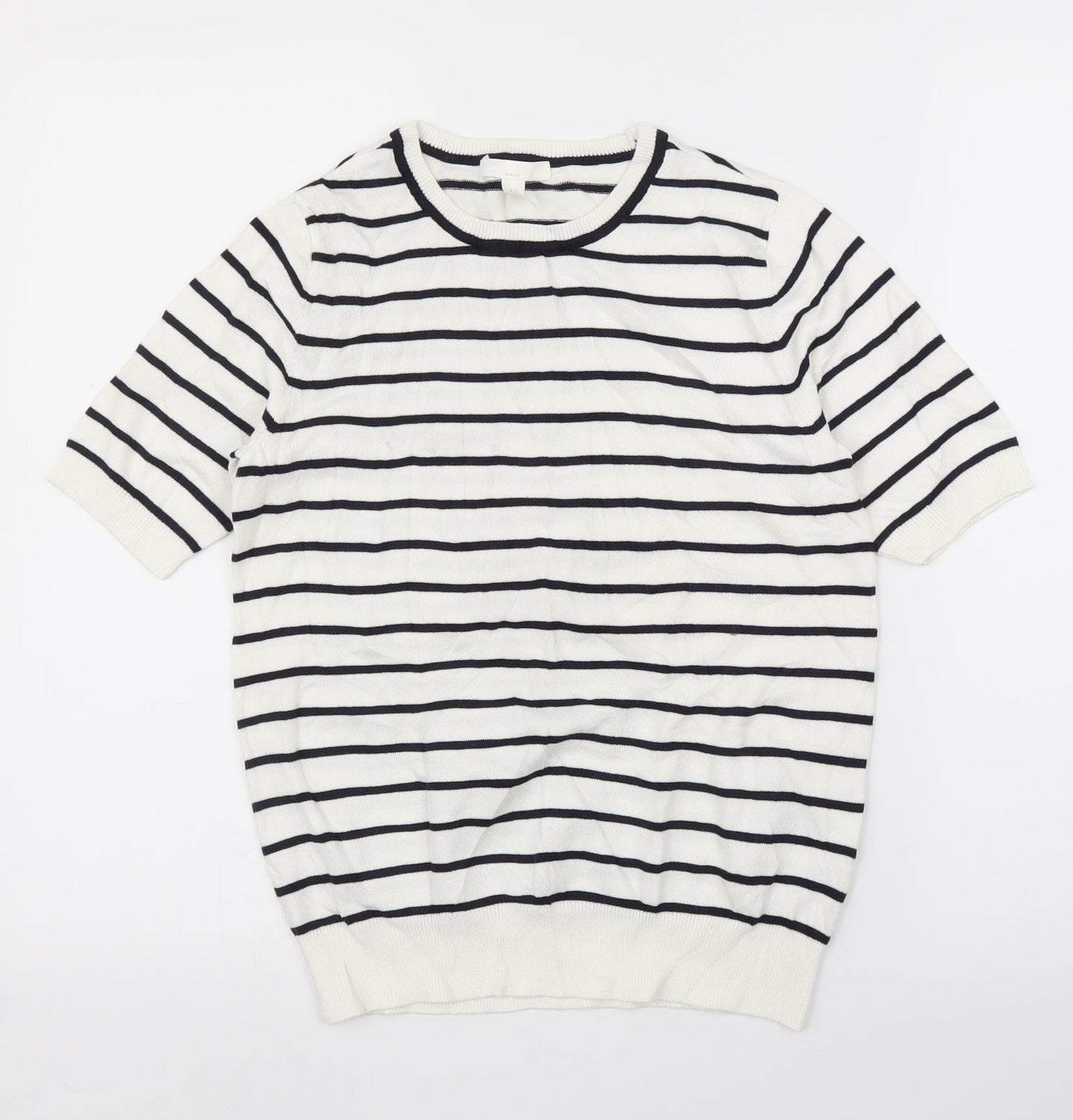 Womens UK Size S H&M White Pullover Jumper