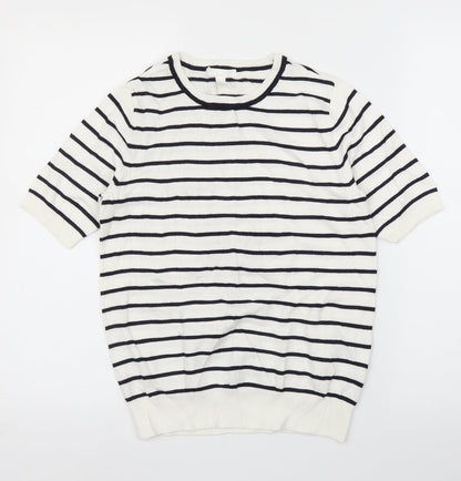 Womens UK Size S H&M White Pullover Jumper