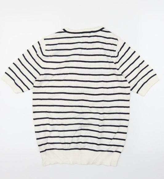 Womens UK Size S H&M White Pullover Jumper