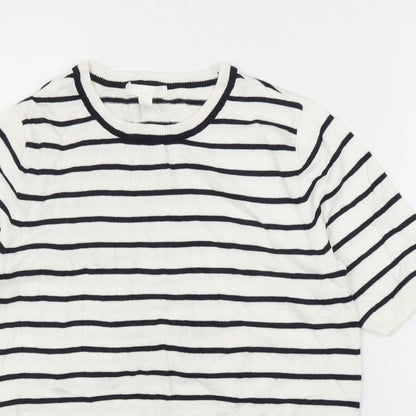 Womens UK Size S H&M White Pullover Jumper