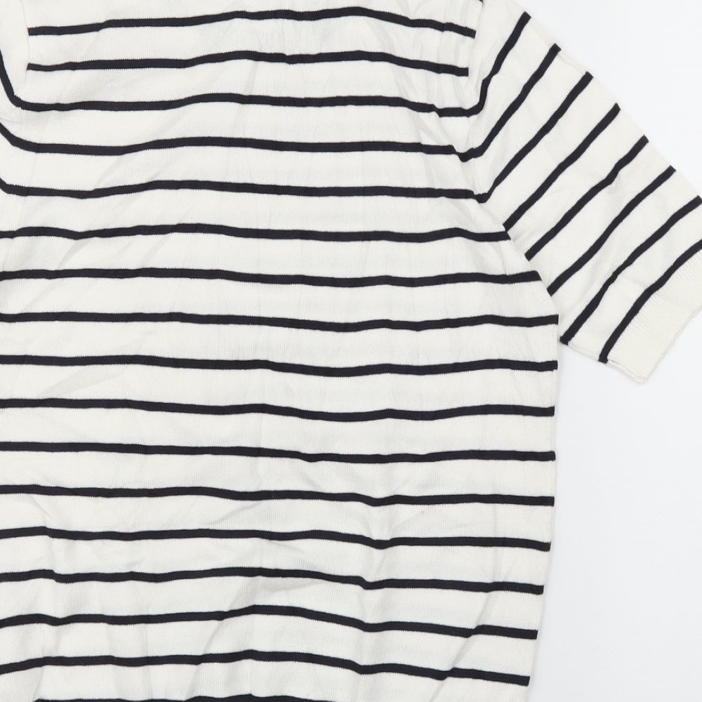 Womens UK Size S H&M White Pullover Jumper
