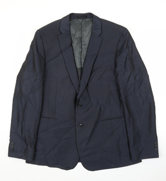Mens UK Size 42 Red Herring Regular Blue Suit Jacket