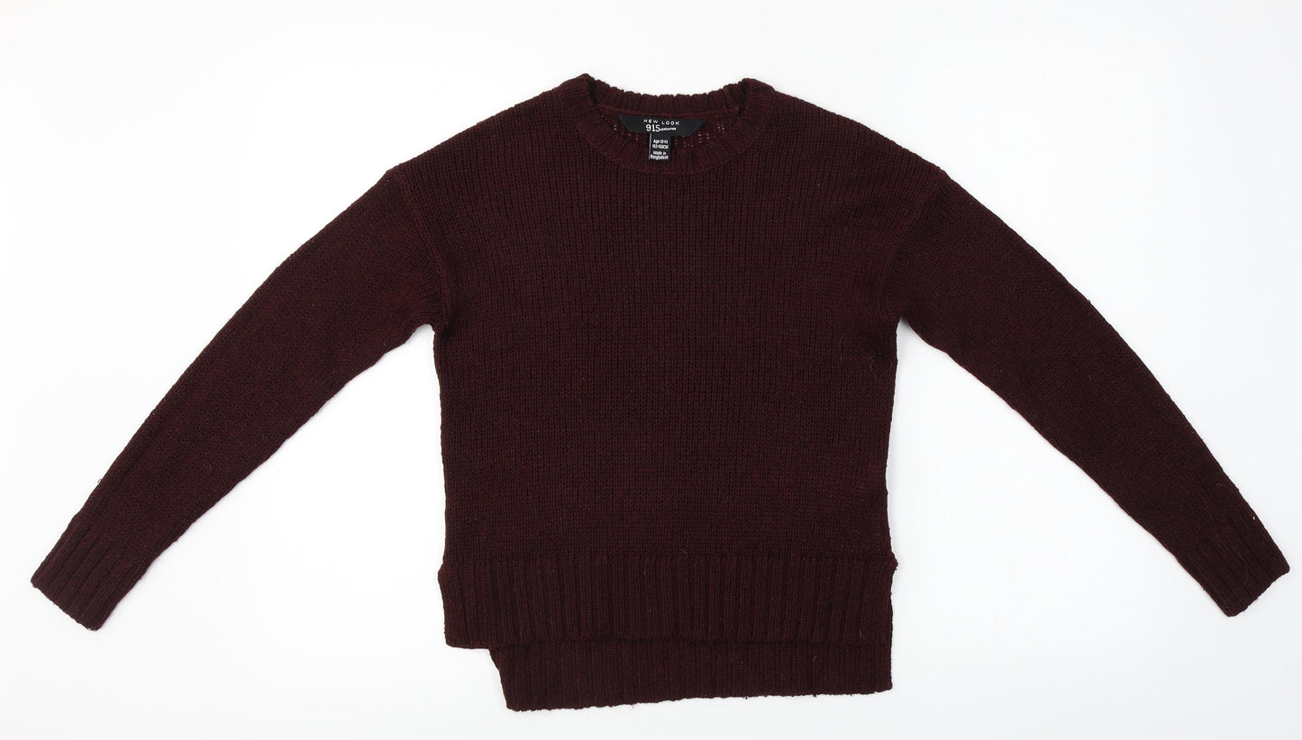 New Look  Girls Purple   Pullover Jumper Size 12-13 Years