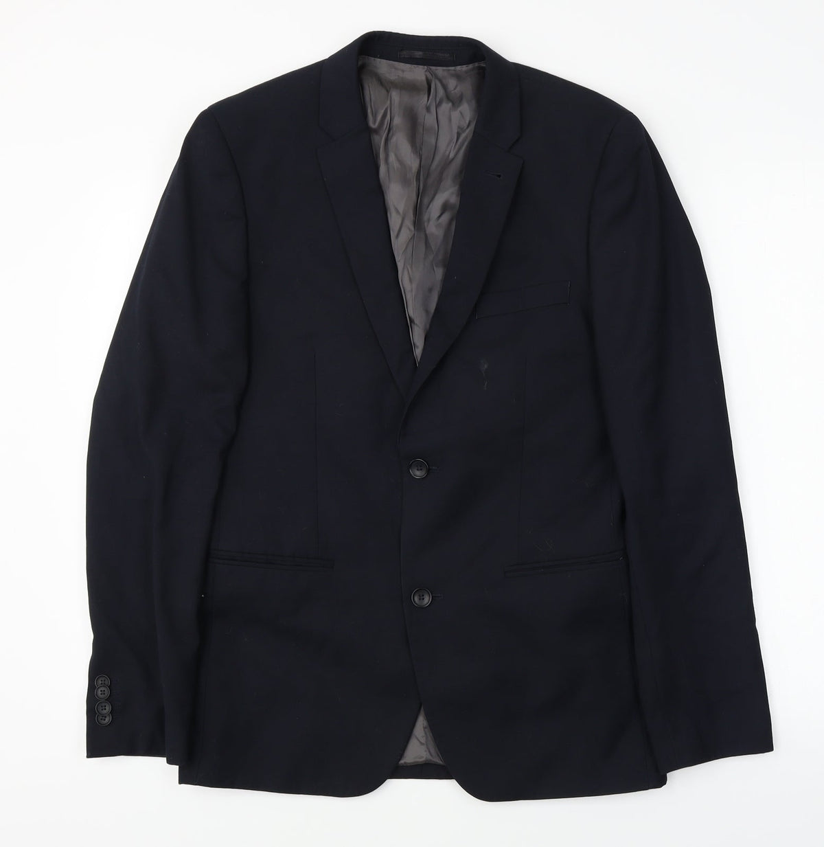 Mens UK Size 36 Topman Regular Blue Suit Jacket
