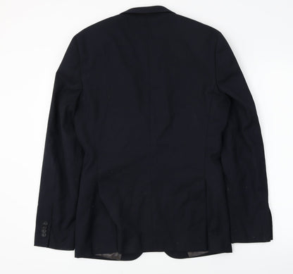 Mens UK Size 36 Topman Regular Blue Suit Jacket