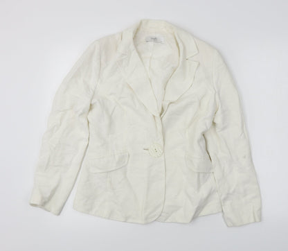 Wallis  Womens White   Jacket Blazer Size 10