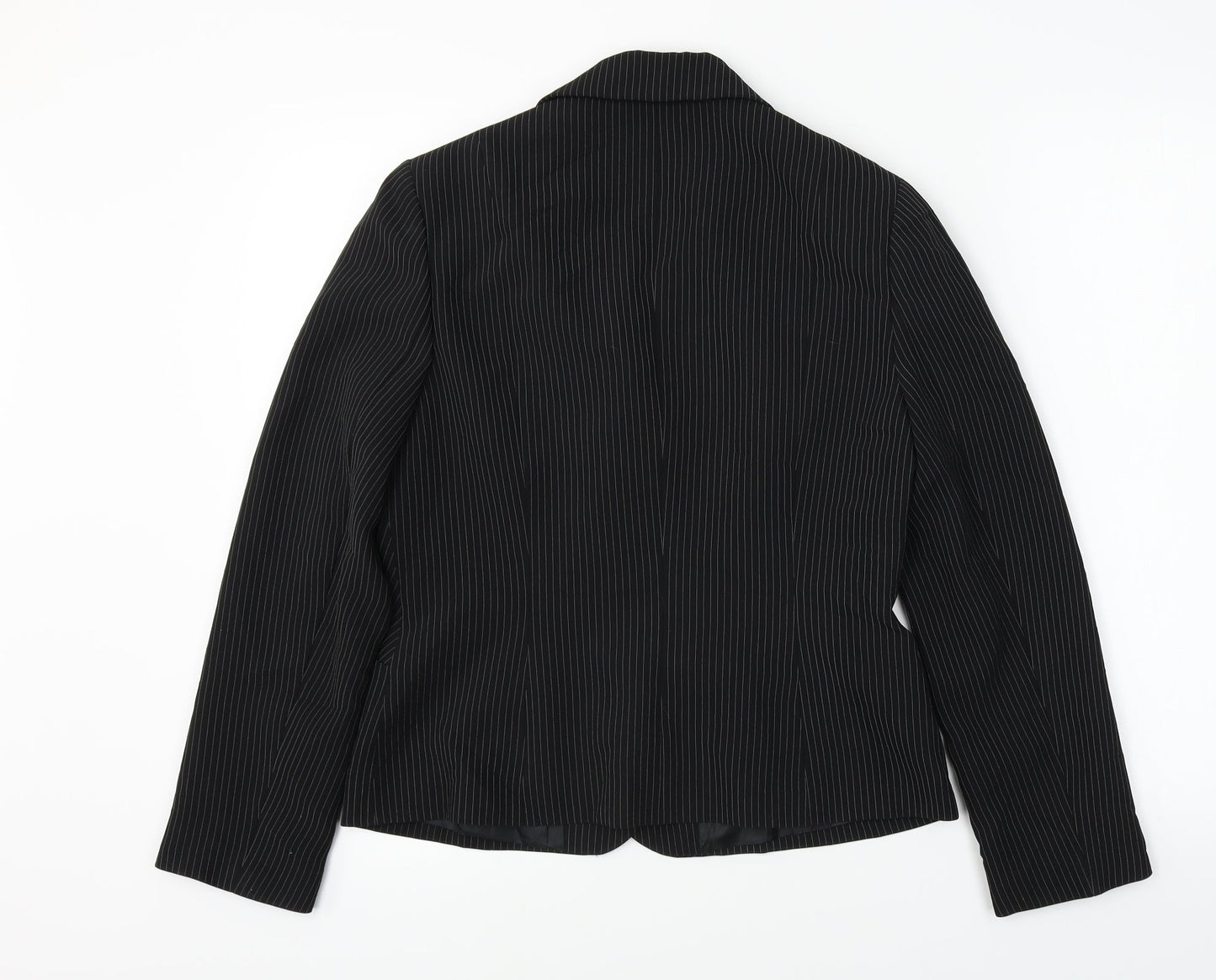 Precis  Womens Black Striped  Jacket Blazer Size 16