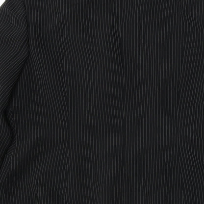 Precis  Womens Black Striped  Jacket Blazer Size 16