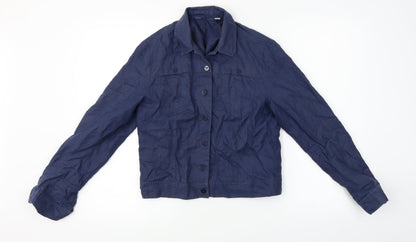 Womens UK Size 8 Preworn Regular Blue Blazer