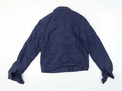 Womens UK Size 8 Preworn Regular Blue Blazer