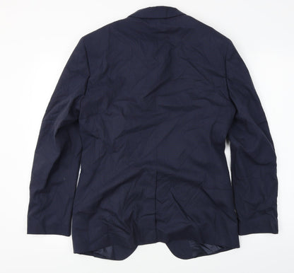 Stile Benetton  Mens Blue   Jacket Sport Coat Size 36