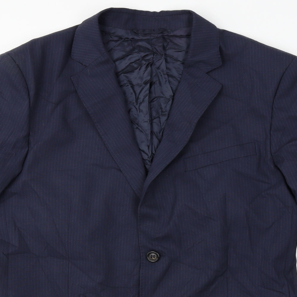 Stile Benetton  Mens Blue   Jacket Sport Coat Size 36