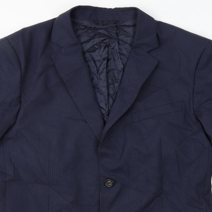 Stile Benetton  Mens Blue   Jacket Sport Coat Size 36