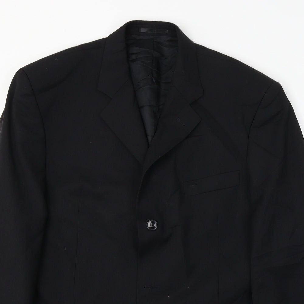Mens UK Size 40 NEXT Regular Black Suit Jacket