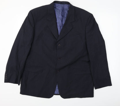 Mens UK Size 44 Preworn Regular Blue Suit Jacket