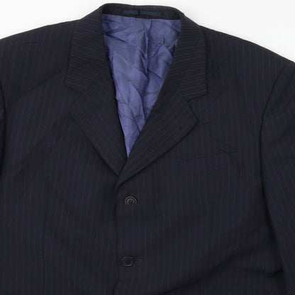 Mens UK Size 44 Preworn Regular Blue Suit Jacket