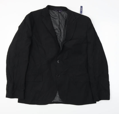 Mens UK Size 42 Marks and Spencer Regular Black Suit Jacket
