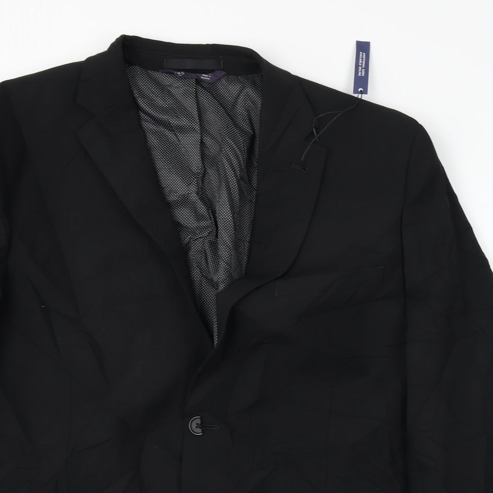Mens UK Size 42 Marks and Spencer Regular Black Suit Jacket