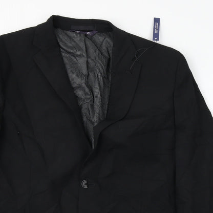 Mens UK Size 42 Marks and Spencer Regular Black Suit Jacket