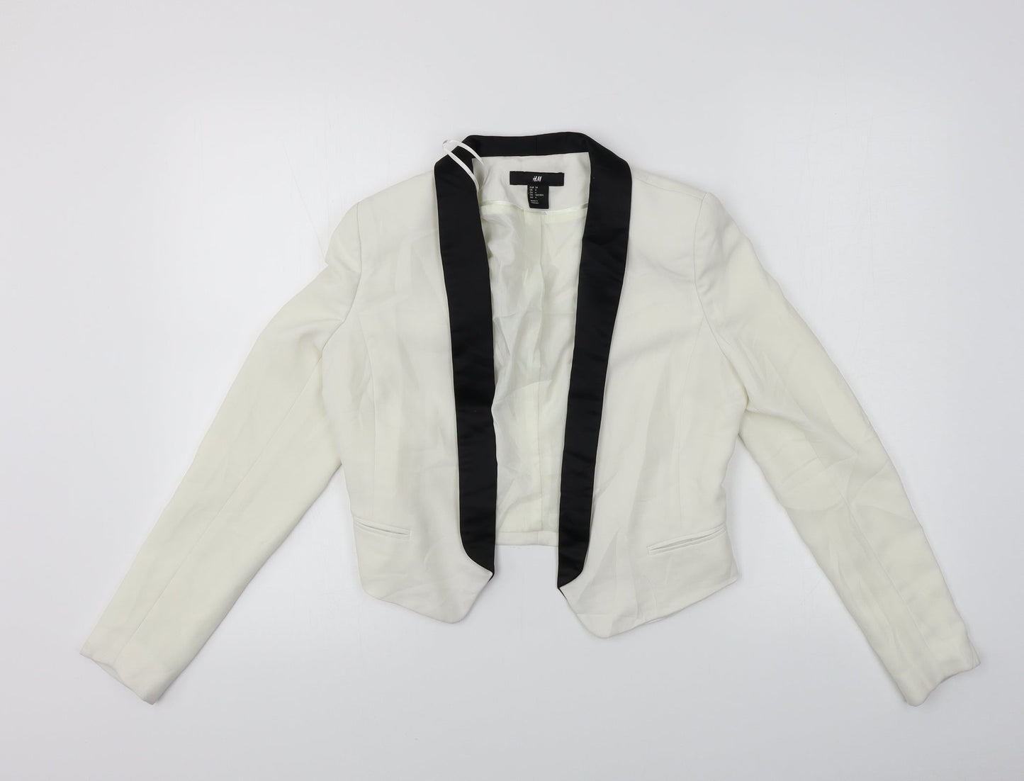 H&M  Womens White   Jacket Blazer Size 4