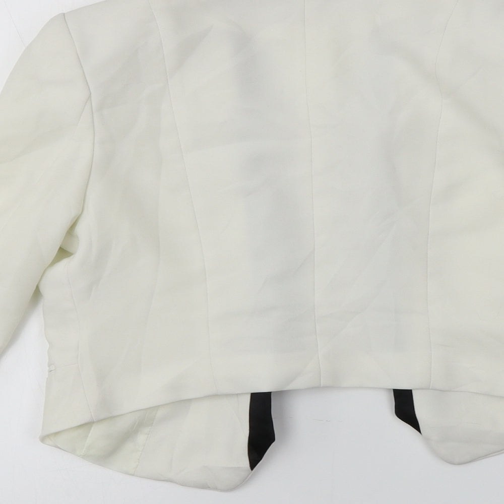 H&M  Womens White   Jacket Blazer Size 4