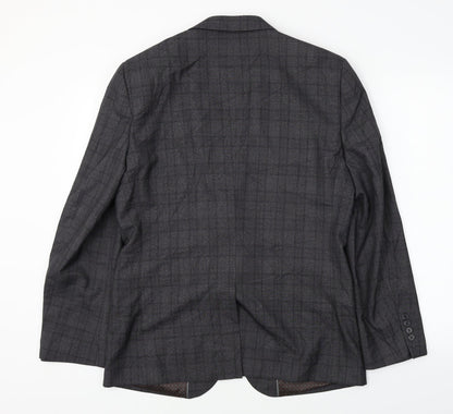 Mens UK Size 40 Fellini Regular Grey Suit Jacket
