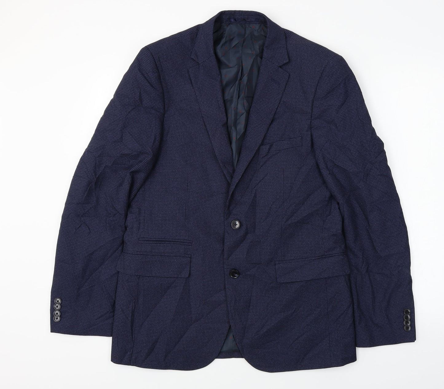 Mens UK Size 40 Burton Regular Blue Suit Jacket