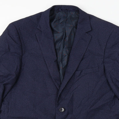 Mens UK Size 40 Burton Regular Blue Suit Jacket