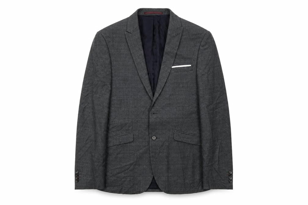 Mens UK Size 40 Burton Regular Grey Suit Jacket
