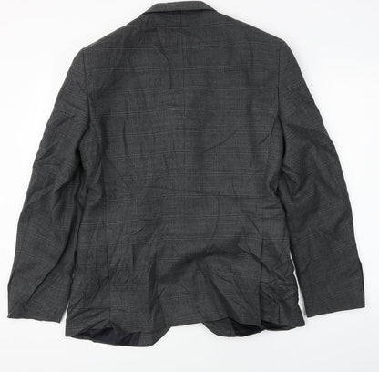 Mens UK Size 40 Burton Regular Grey Suit Jacket