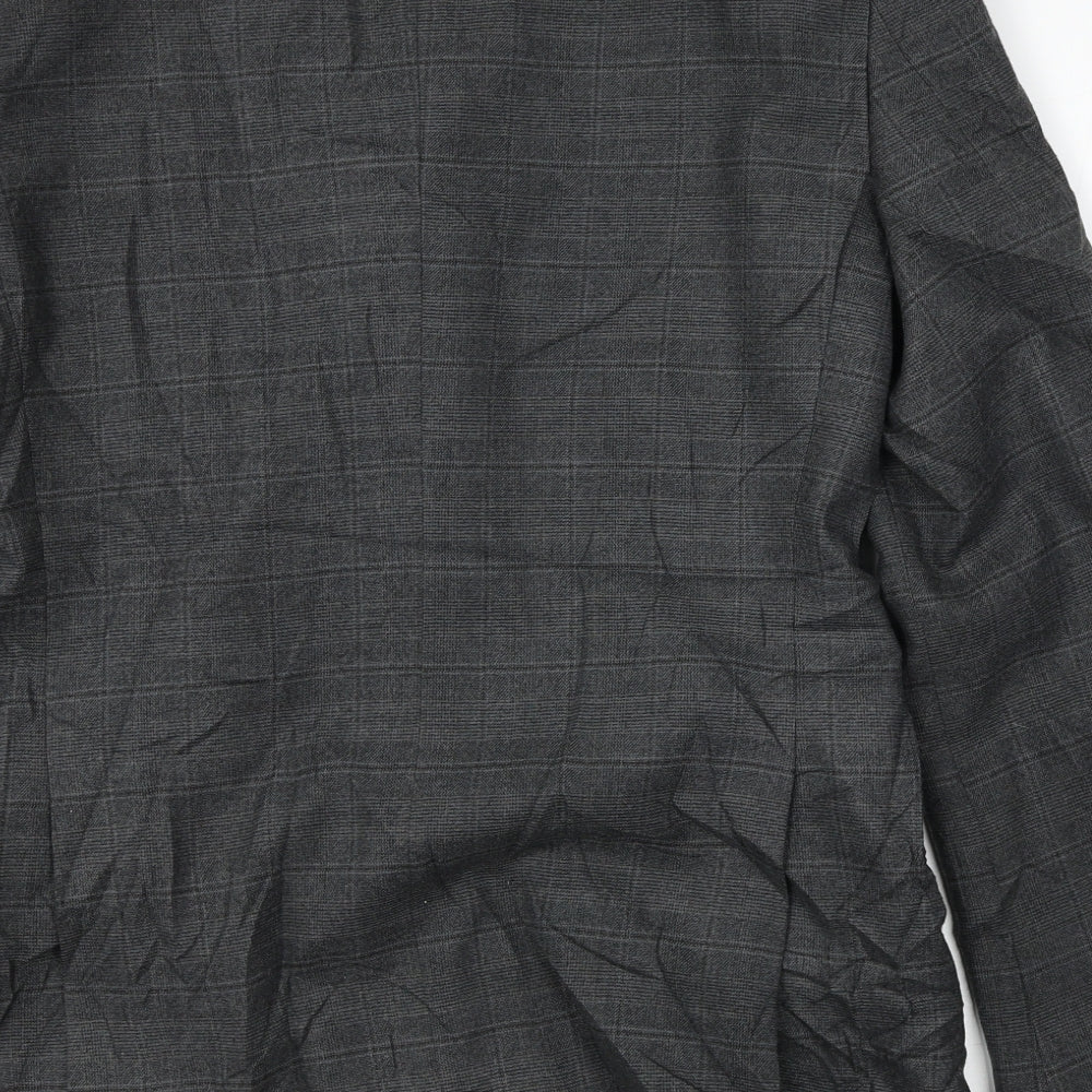 Mens UK Size 40 Burton Regular Grey Suit Jacket