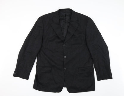 Mens UK Size 42 C&A Regular Black Suit Jacket