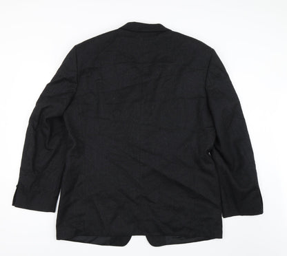 Mens UK Size 42 C&A Regular Black Suit Jacket