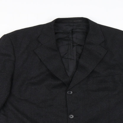 Mens UK Size 42 C&A Regular Black Suit Jacket