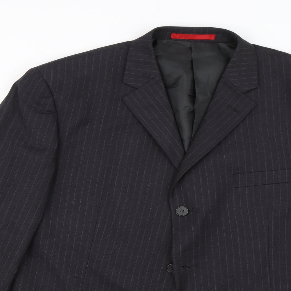 Mens UK Size 42 Burton Regular Black Suit Jacket