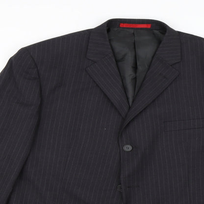 Mens UK Size 42 Burton Regular Black Suit Jacket