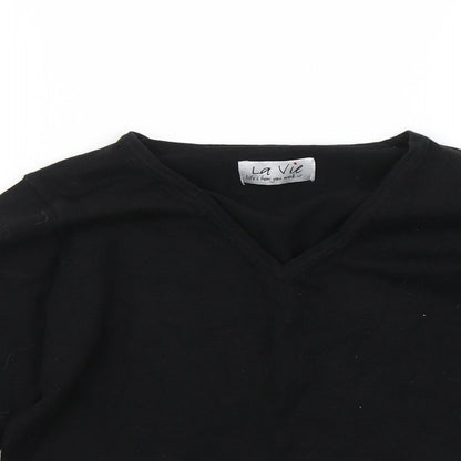 La Vie Womens Black   Pullover Jumper Size 10