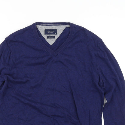 Profumo Mens Black   Pullover Jumper Size M