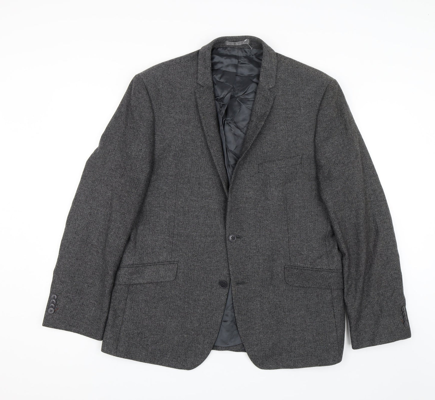 Mens UK Size 44 Limehaus Regular Grey Suit Jacket