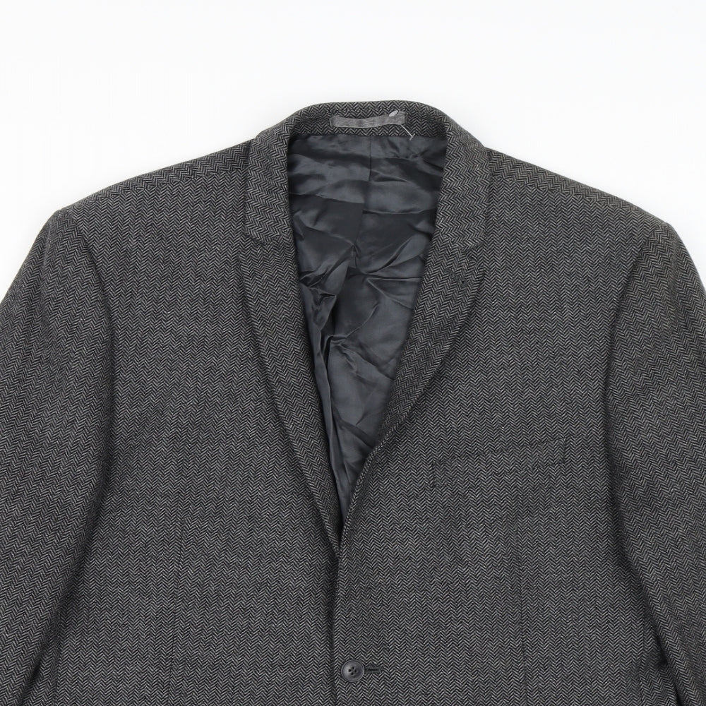 Mens UK Size 44 Limehaus Regular Grey Suit Jacket