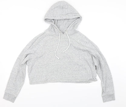 Womens Grey   Pullover Hoodie Size L